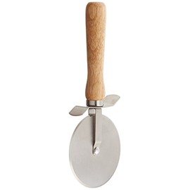 Winco 4-Inch Diameter Blade Pizza Cutter with Wooden Handle
