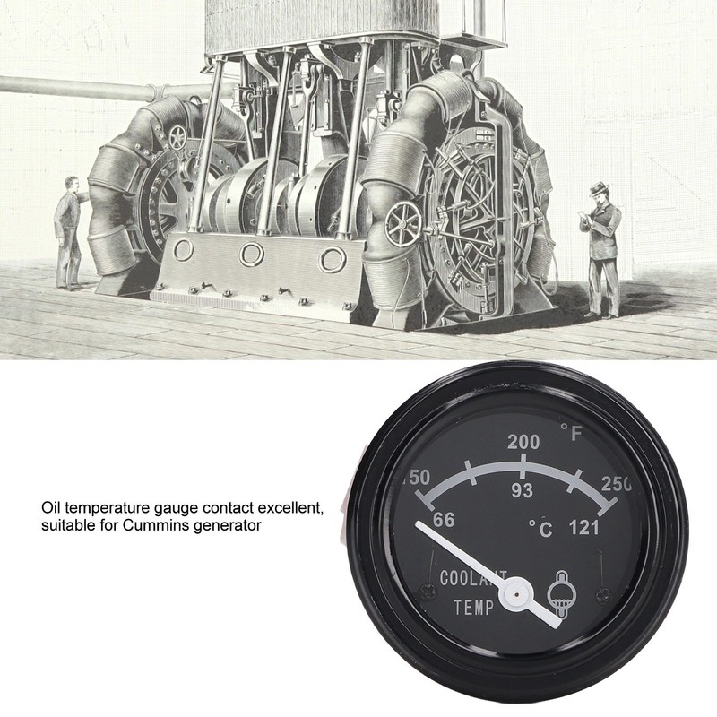 Oil Temperature Gauge 3015234 ABS Stainless Steel Generator Oil Temperature