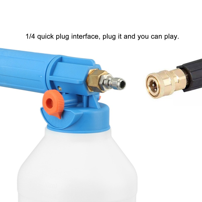 Handheld Pressure Foam Sprayer 1/4 Inch Quick Plug 2000ML Pressure