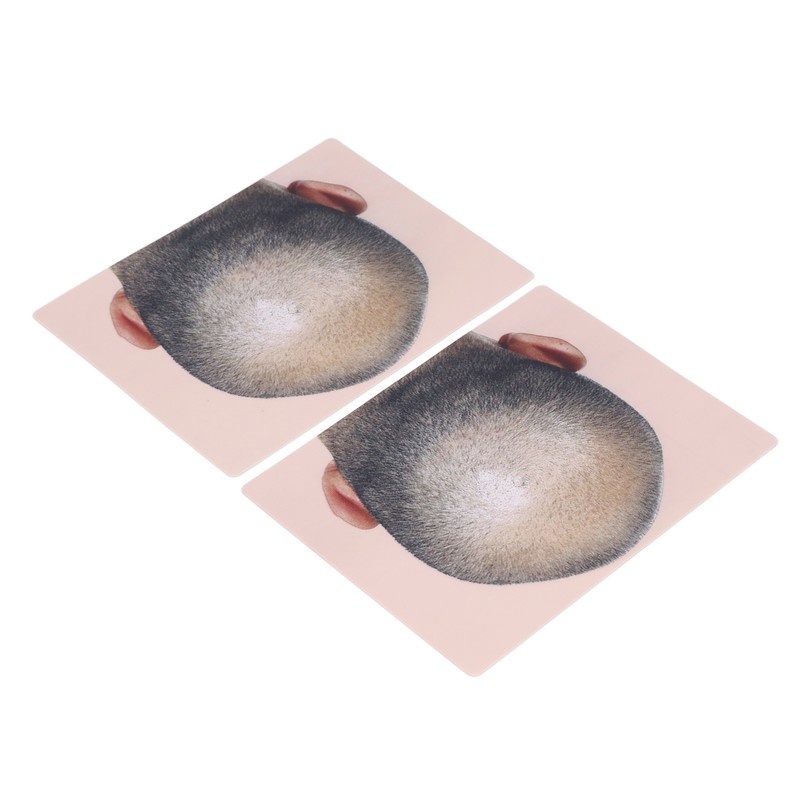 Man Bald Micropigmentattion Practice Skin Silicone Hairline Microblading Practice Pads
