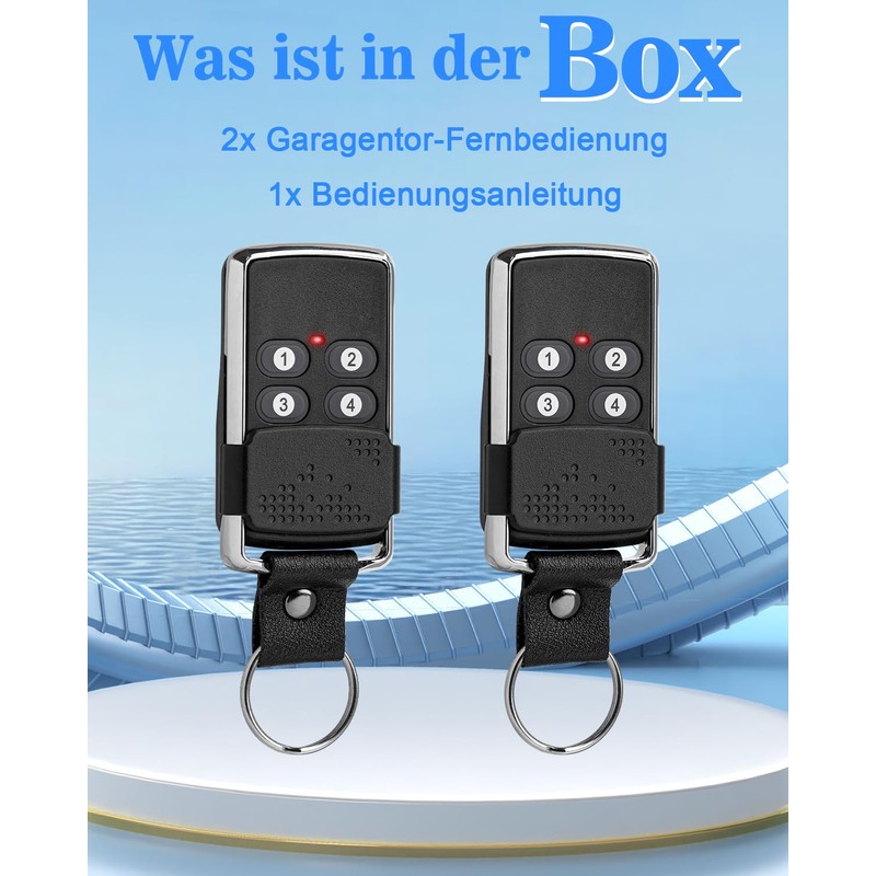 Selridasia Garage Door Remote Control for Wisniowski, Pack of 2