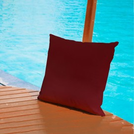 A1 HOME COLLECTIONS A1HC Luxurious Outdoor Waterproof Pillow Covers 18x18 Inches (Pack of 2, Copper Rust), Throw Pillow Covers for Pool Areas, Garden, Sofa, Chairs, Beds, Tent, Patio