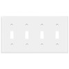ENERLITES Quad Light Switch Wall Plate, Standard Size 4-Gang 4.50"