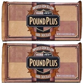 Trader Joes 54% Cocoa Dark Chocolate HUGE POUND PLUS Candy Bars 2 PACK NO ARTIFICIAL FLAVORS NO PRESERVATIVES