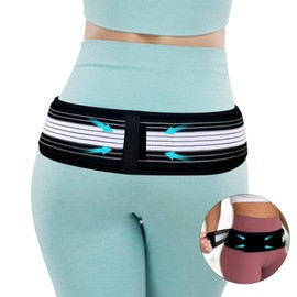 FoCevN Sacroiliac SI Joint Hip Belt, Hip Brace for Women Men Sciatica Belt Lower Back Support Brace for Relaxation Sciatica Waist Lumbar Hip Compression Wrap Pelvic Support Belt (Regular)