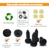Car License Plate Screws Kit, Anti Theft Stainless Steel Car
