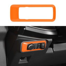 RAZPOY Headlight Switch Button Cover Trim for 2021-2025 Ford Bronco Accessories Orange