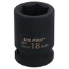 18mm Metric Shallow Impact Impacted European Style Socket 1/2" Drive