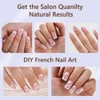 Misssix Uñas francesas profundas, 160 puntas de gel francesas, uñas