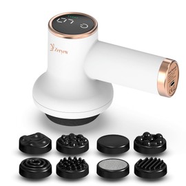 ZY ZERYEW Cordless Cellulite Massager, Handheld & Mini Lymphatic Drainage Massager, Massage Stomach Belly Arms Legs, Body Sculpting Machine for Women Female at Home -1.1lb Weight