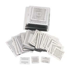 130Pcs Universal Directly Heat BGA Reballing Net Stencils Templates Kit for Soldering Accessories Adopt 304 Stainless Steel Plate.
