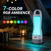 MVIOCS Solar Flashlight Lantern, High Lumens Rechargeable LED RGB Mood