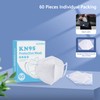 BLScode KN95 Face Mask 60 Pack White,Individually Wrapped 5-Layer Breathable