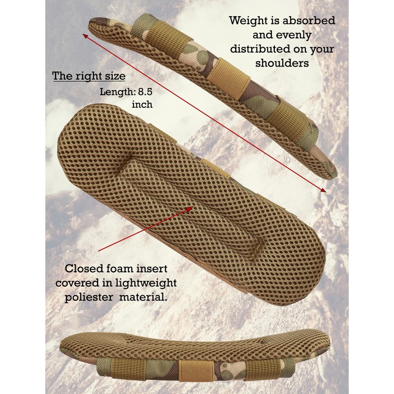 Shoulder Strap Pad for Optimal Weight Distribution, Plate Carrier Shoulder