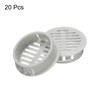 sourcing map 20Pcs 35mm/1.4in Air Vents Circular Soffit Vents, Light
