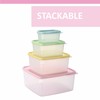 Food Storage Containers with Lids Set of 4 - 5oz,