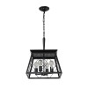 Ship From USA,4-Light Farmhouse Chandeliers for Dining Room Black(No Bulbs)Design