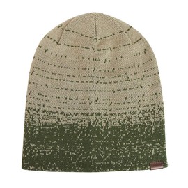 Kangol Distressed Morse Beanie Knitted Winter Hat Turn-Up Hat (One Size - Olive), Green Winter Moss