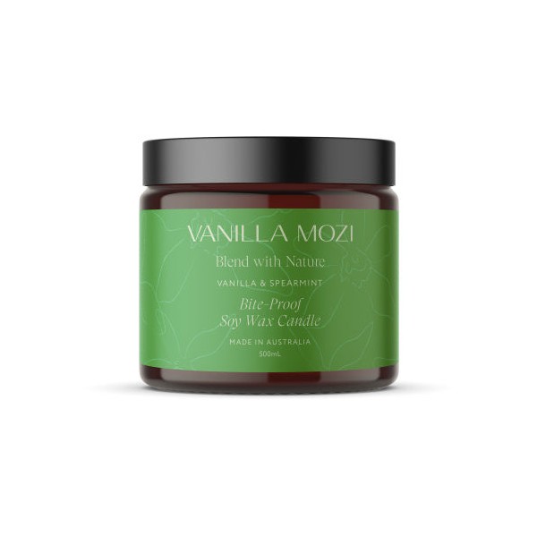 Vanilla Mozi Soy Wax Candle 500ml