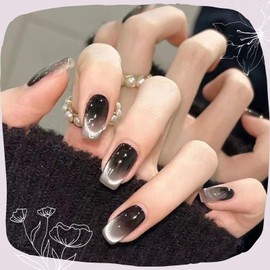 Nail Tip Short Winter Nail Gel Nail Seal Cute False Nail Nail Nail Coming of Age of Age Nail Supplies Seal Popular Nail Tip Easy Off for Beginners Nail Tip Short Winter (KX-100574)