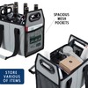 LUILANC Collapsible 6 Bottle Wine Carrier Storage Box Reusable Portable