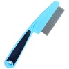 LLTGMV Flea Comb with Rubber Handle, Flea and Tick Combs