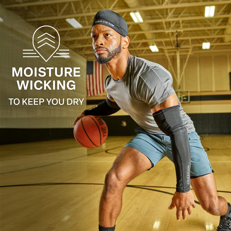 COLD FACTOR Instant Cooling Arm Sleeves| Advanced Chemical-Free Evaporative Cooling