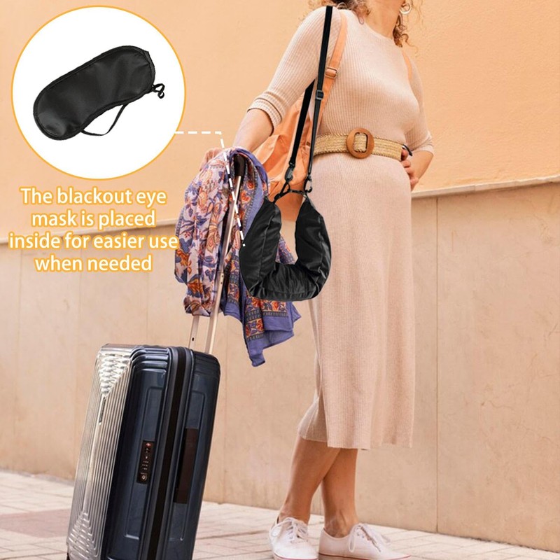 1 Travel Pillow, 2 Sleeping Masks, Aeroplane Pillow, Portable Neck