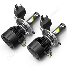 CHUSYYRAY 4pc LED Headlight High Low Fog Light Bulbs Combo Kit For Toyota Tundra 2014-2020