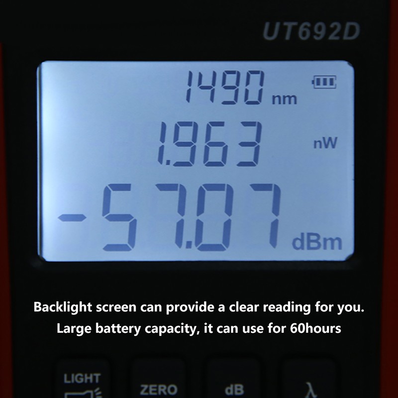 UNi T UT692D IP65 Backlight Digital Optical Power Meter Measuring