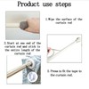 Curtain Rod Slide Smooth Tape - 1IN*16FT Drapery Ring Tape，Clear