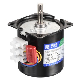 DMiotech Synchronous AC Reduction Motor 60KTYZ AC110V 15RPM Ac Motor 100N.CM CW/CCW Low Noise Gearbox Electric Motor for Instrumentation Automation Control