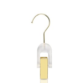 GlamorDove 5Pcs Acrylic Hair Extension Hangers for Wig Holder Laundry Hanging Hook Clips for Hairpin Hairdressers Hangers for Wig Storage Weft Extension Storage Clips