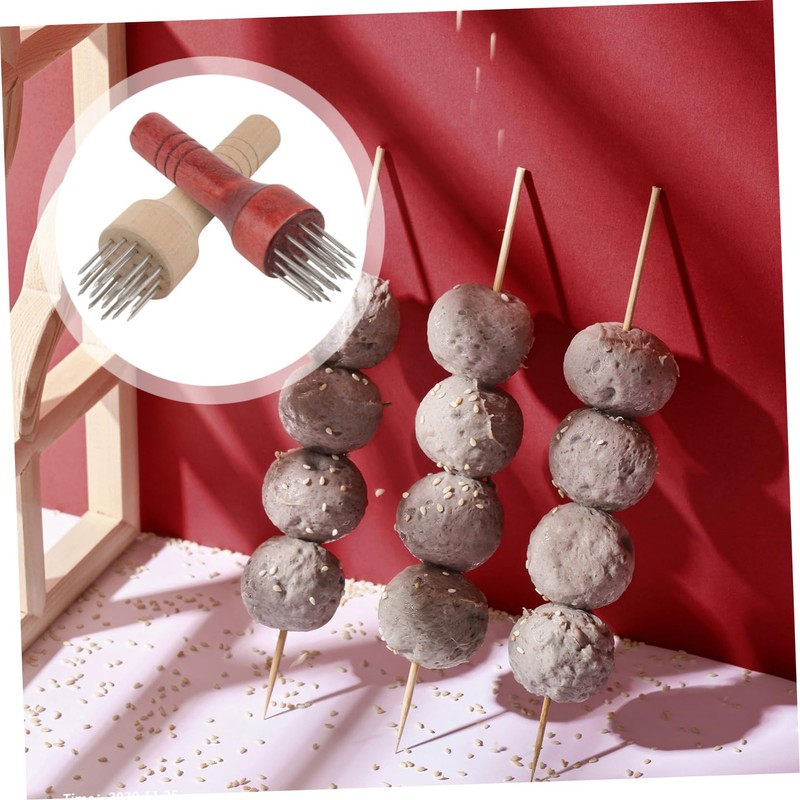 LABRIMP Meat Tenderizing Needle Set 2pcs Dishwasher Safe for Steak