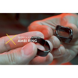 ZQION Enjoyer Ambi Ring - Silver Magic Tricks Circle Square Magic Ring Gimmicks Magician Accessories Close Up Magic Illusion