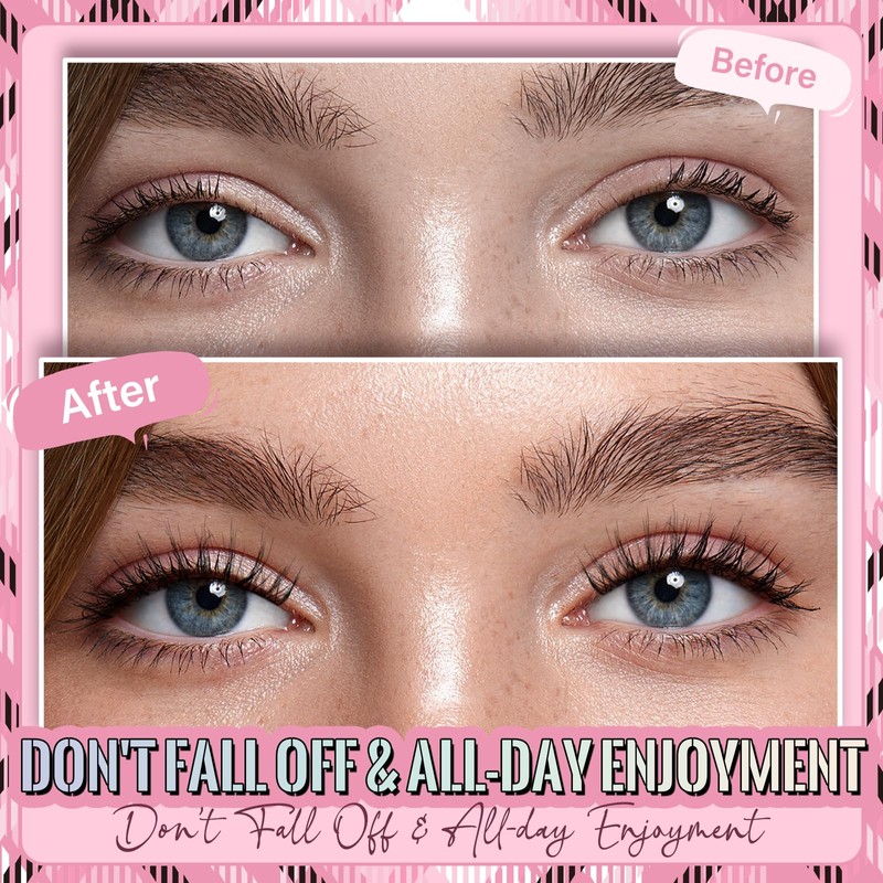 Soft Magnetic Lashes With Applicator,lash Fixer,Long Lasting and Reusable Natural