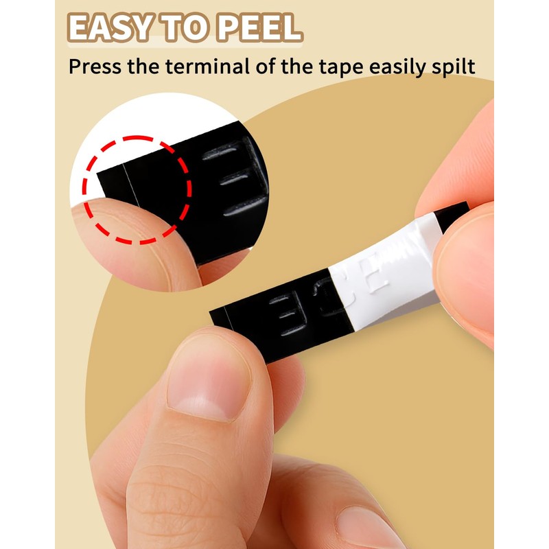 Phomemo Embossing Label Tape Replacement for Dymo Embossing Label Maker