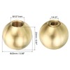 PATIKIL 25mm Brass Ball Lamp Finials Caps Knob, 2 Set