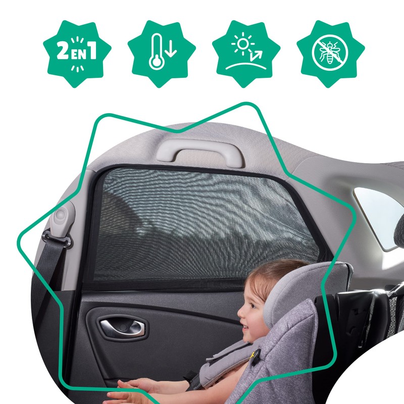 Badabulle Car Sun Shade Set of 2 - Filters 99%