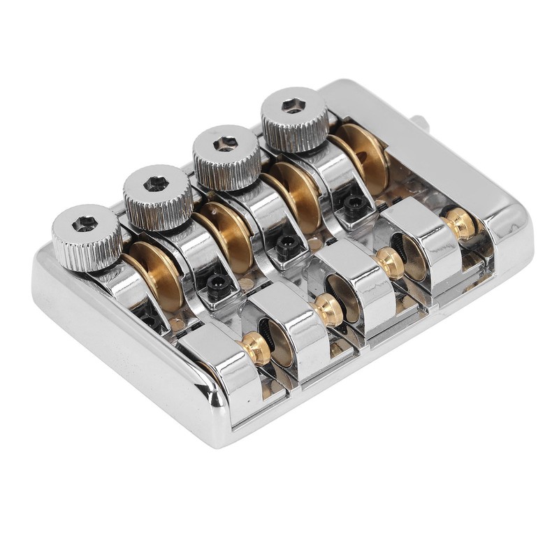 4 String Headless Electric Bass Bridge Zinc Alloy Brass Bridge