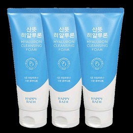 Happy Bath 해피바스 산뜻 히알루론 클렌징폼 200g 3개 Happybath Refreshing Hyaluron Cleansing Foam 200g 3ea