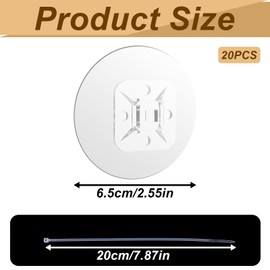 20 Pairs of Anti Tip Furniture Anchors,No Drill Furniture Anchors for Baby Proofing,Adhesive Fastening 178 Pound Earthquake Straps for Child Safety