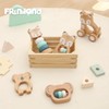 Freniland Wooden Montessori Toys, 5-Piece Wooden Baby Toy, Koala Baby