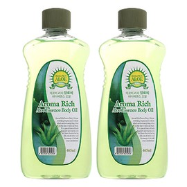 Innobella Aroma Rich Body Oil Aloe 465ml x 2 / 이노벨라 아로마 리치 바디오일 알로에 465ml 2개