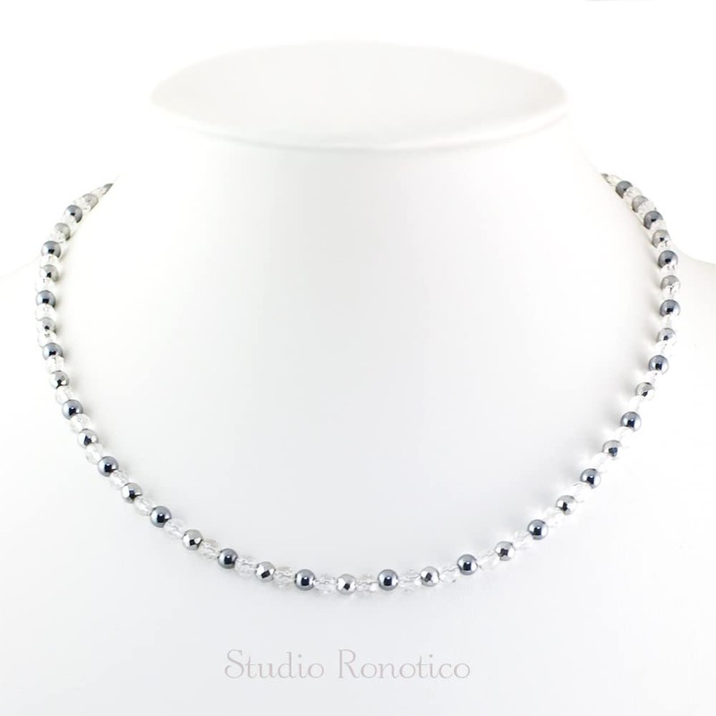Ronotico Magnetic Necklace, Stylish, Unisex, Crystal & Terahertz, Natural Stone,