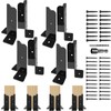 Missippibase 8 PCS Adjustable Deck Support - Fit 2x2, 2x4,