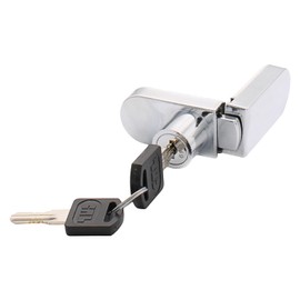 CRL Chrome No-Drill Showcase Lock - Keyed Alike