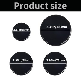 4 Pcs Universal Cooker Hob Gas Burner Cap, Gas Hob Burner Flame Cap Lid Kit, 55mm 75mm 100mm for Universal Accessories