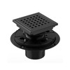 HTOH Black Shower Drain 4 Inch with Flange CUPC Certified-