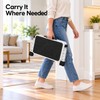 Adjustable 1-Step Stool for Reaching Shelves - Foldable Non-Slip Platform,